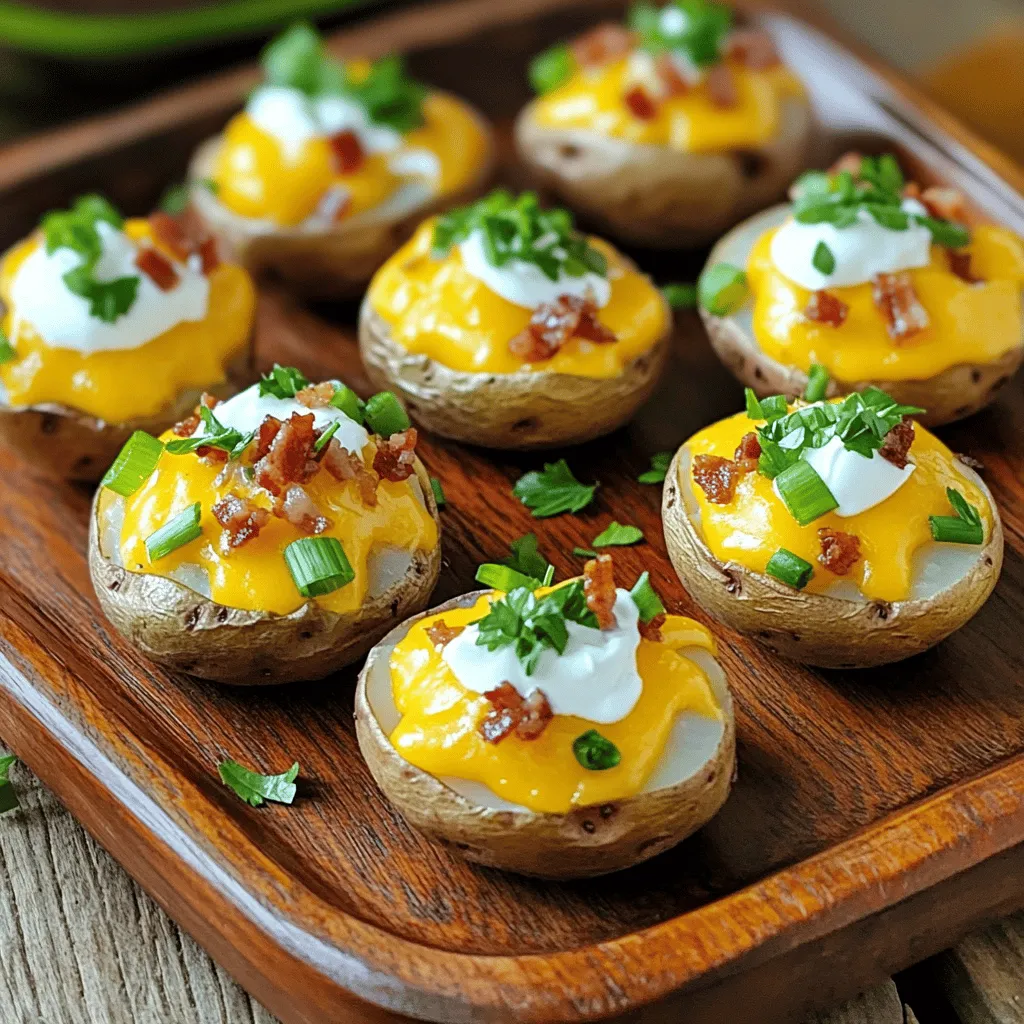 Mini Loaded Baked Potatoes Tasty and Fun Appetizer