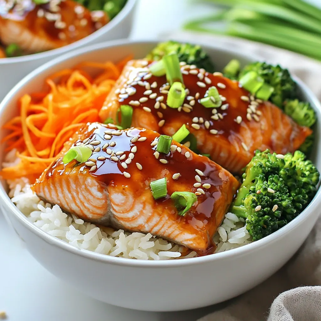 Teriyaki Salmon Rice Bowls Savory and Quick Meal