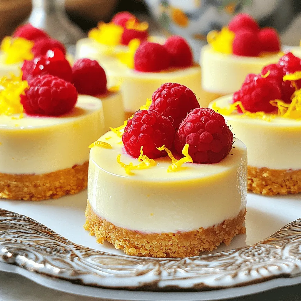 Mini Lemon Cheesecakes Delightful and Easy Treat