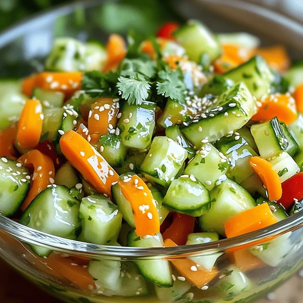 Pepino e Cenoura Refreshing and Nutritious Salad