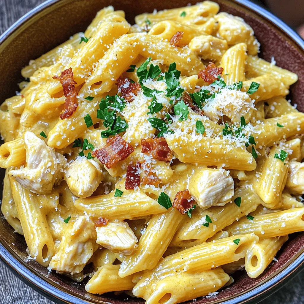 Creamy Chicken and Bacon Pasta Quick and Tasty Meal