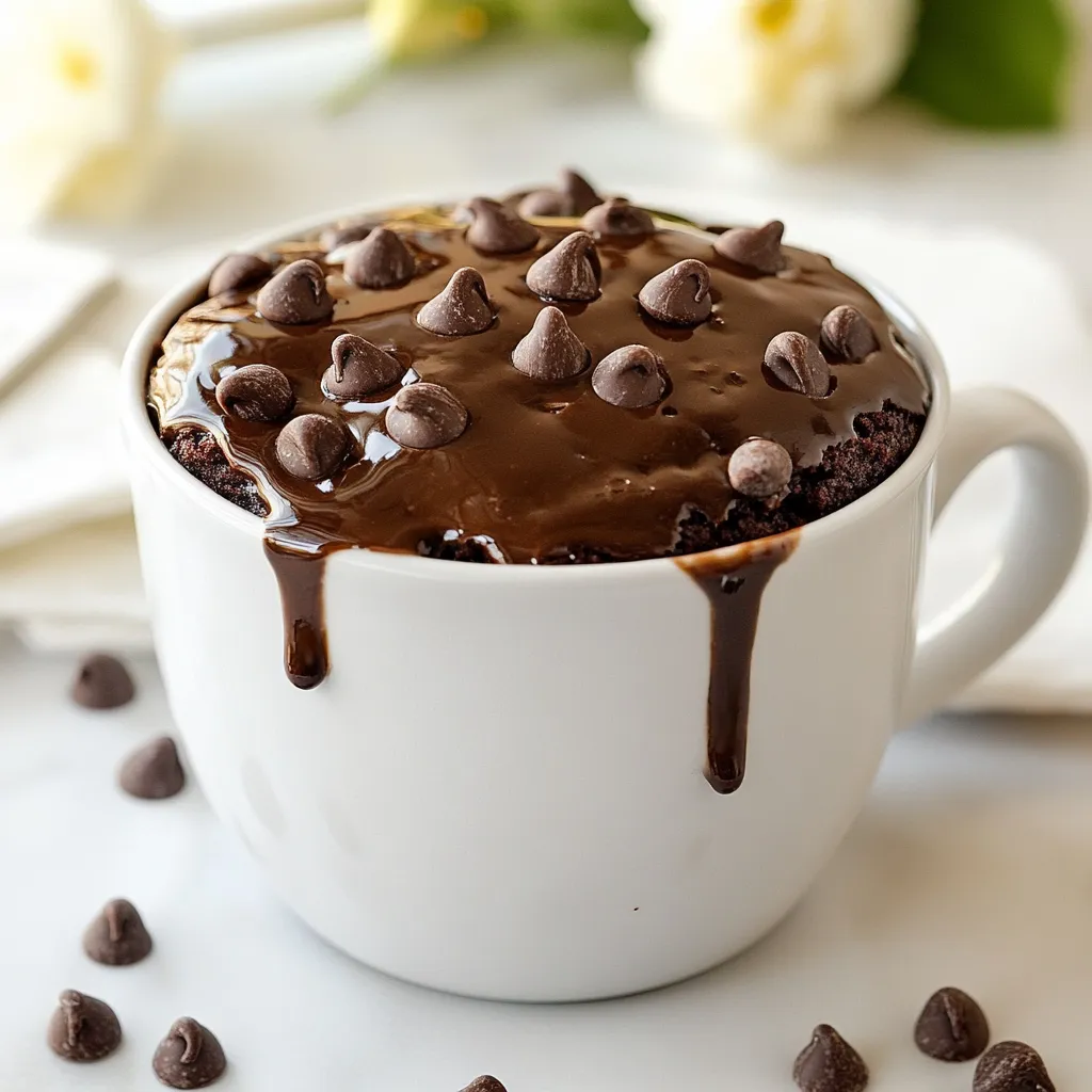 Chocolate Peanut Butter Mug Cake Simple and Quick Treat