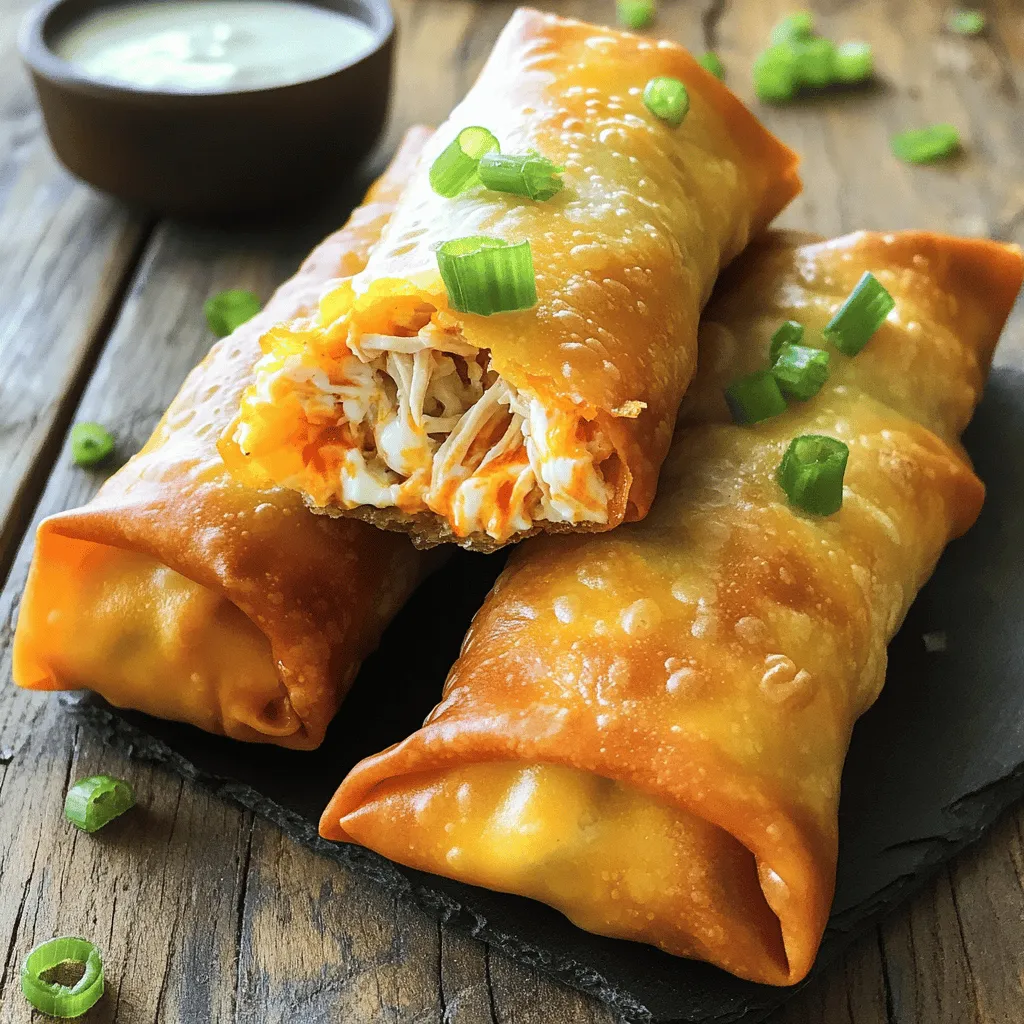 Spicy Delight: How to Make Buffalo Chicken Egg Rolls