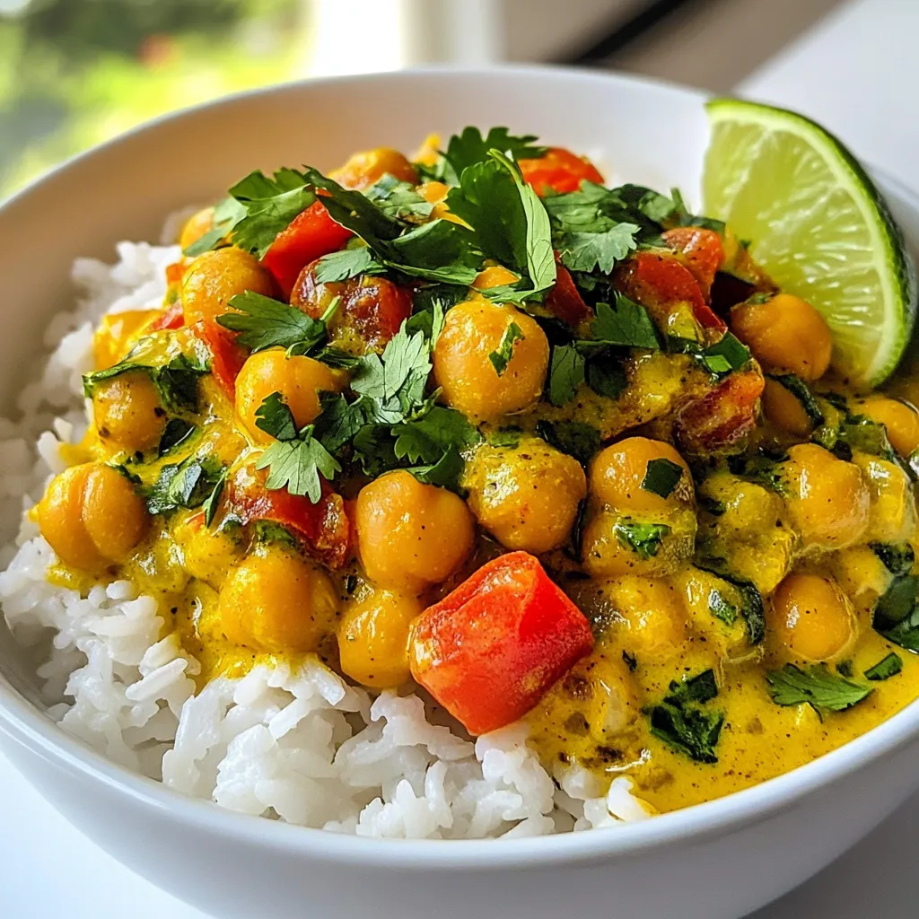 Vegan Coconut Chickpea Curry Flavorful and Simple Dish