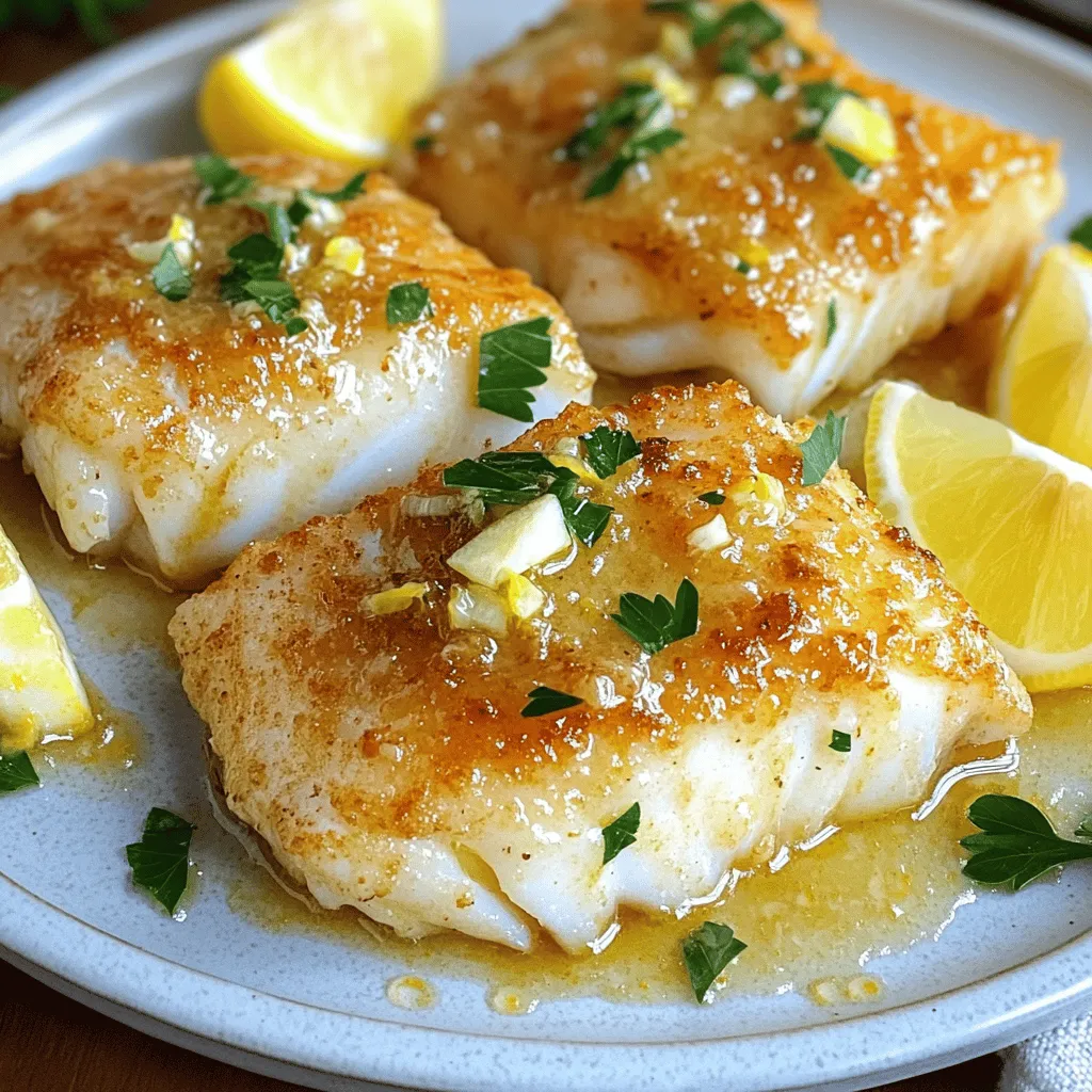 Lemon Butter Sautéed Cod: A Culinary Delight
