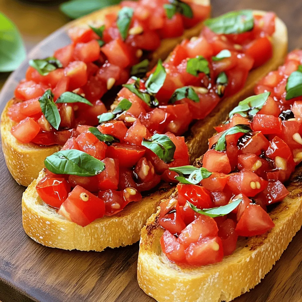 Classic Tomato Bruschetta Fresh and Flavorful Delight
