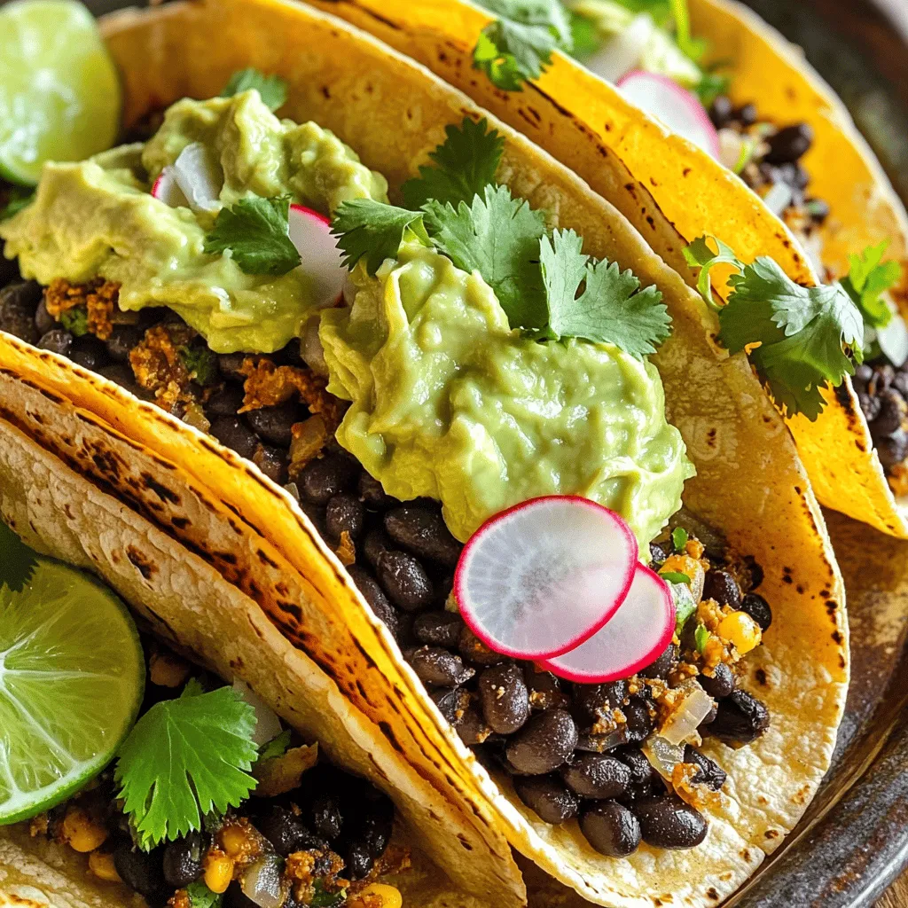 Spicy Black Bean Tacos Flavorful and Easy Recipe
