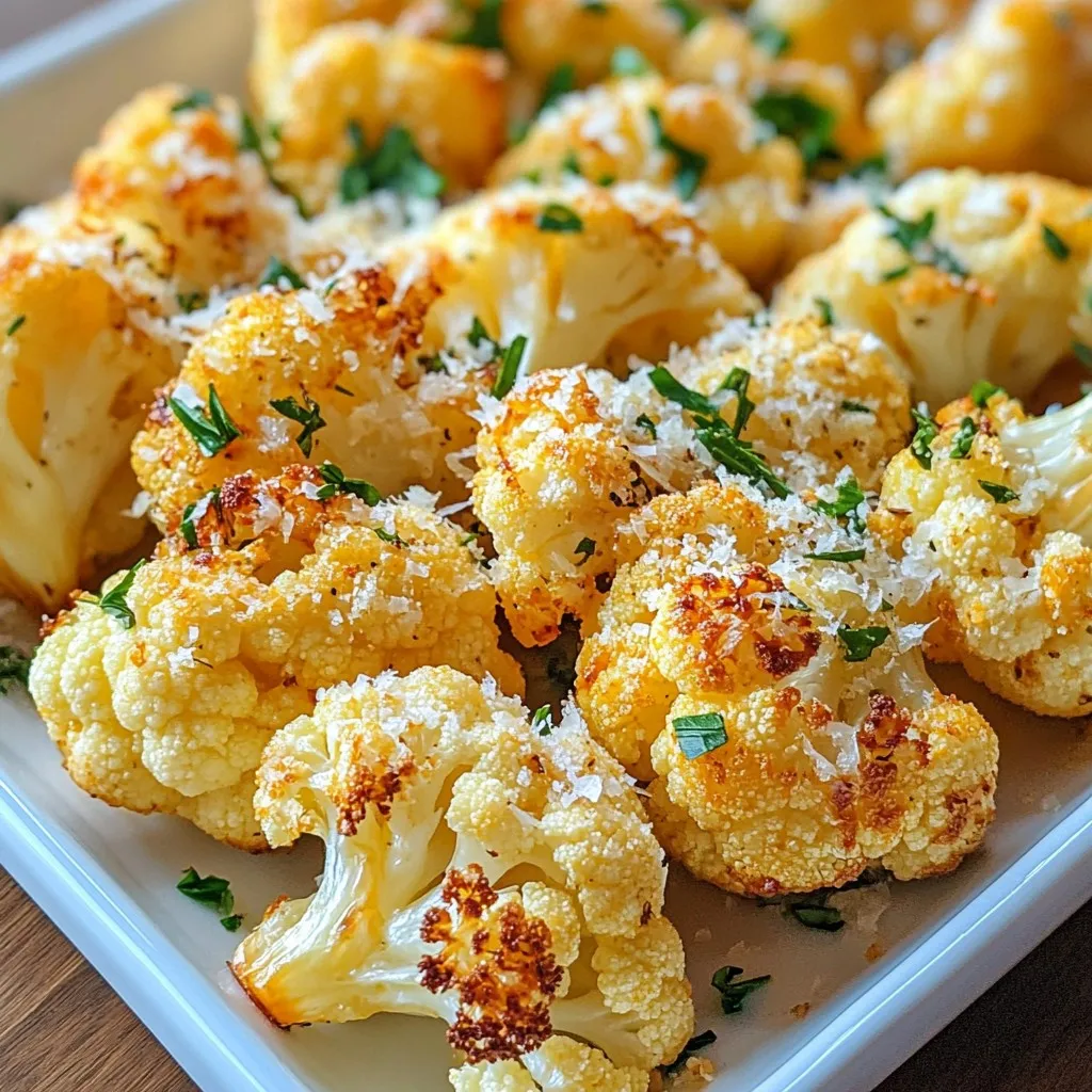 Parmesan Herb Roasted Cauliflower Savory Delight