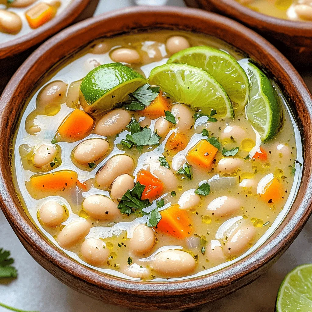 The Cuban white bean soup is hearty and full of flavor. You only need a few key ingredients to make it shine.