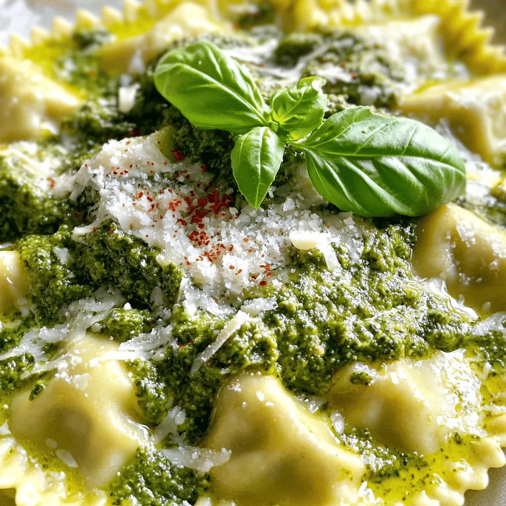 Rich and Creamy Basil-Pesto Ravioli Sauce: A Perfect Complement to Your Pasta Dishes