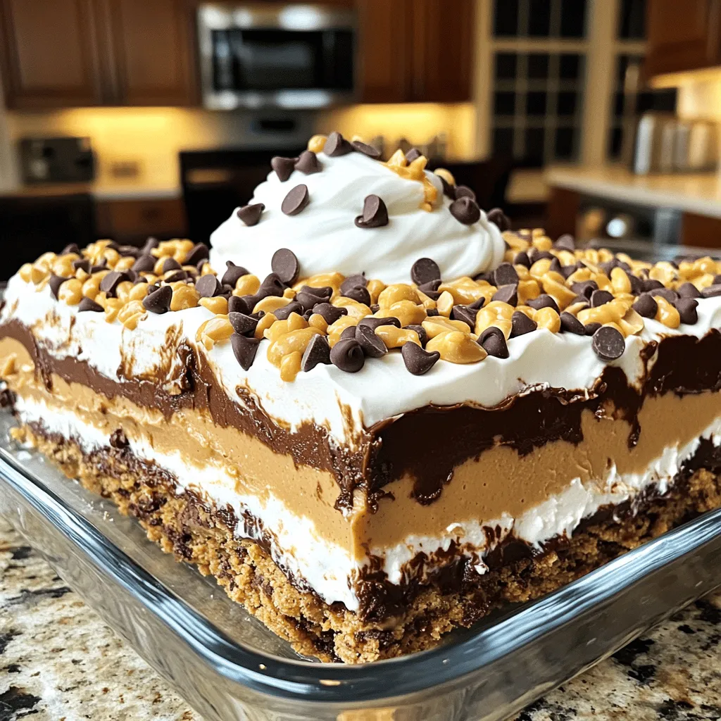 Delicious Chocolate Peanut Butter Lasagna Recipe