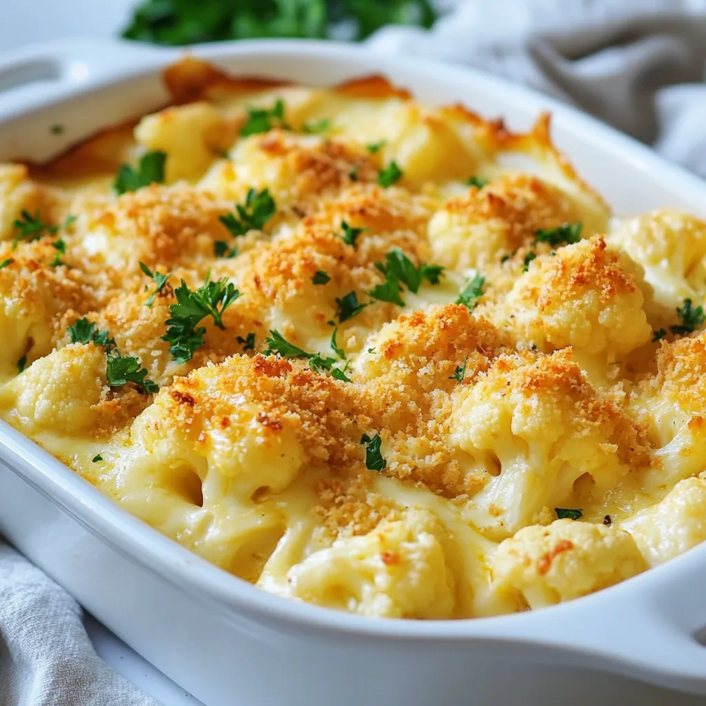 Cheesy Cauliflower Au Gratin Creamy Comfort Food