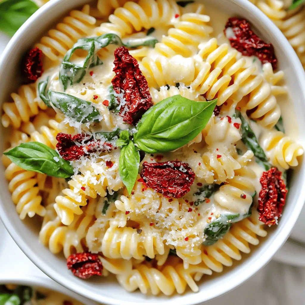 Creamy Sun-Dried Tomato Spinach Pasta Delight