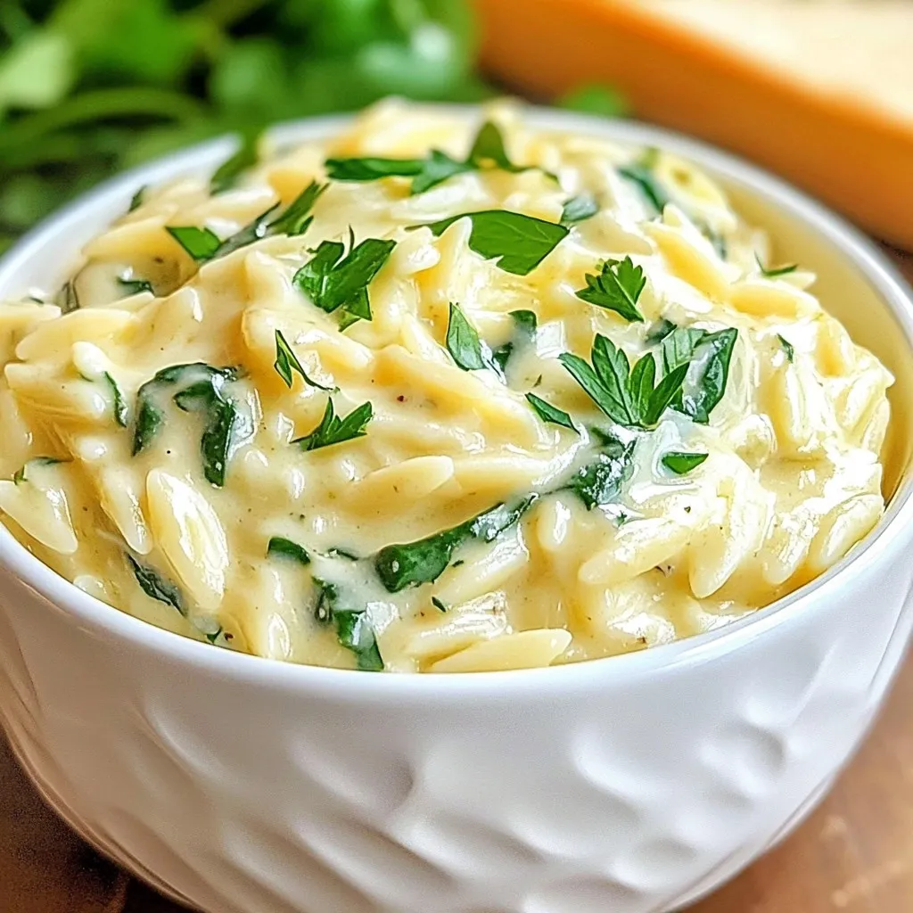 One-Pot Alfredo Orzo Tasty and Simple Dinner Recipe