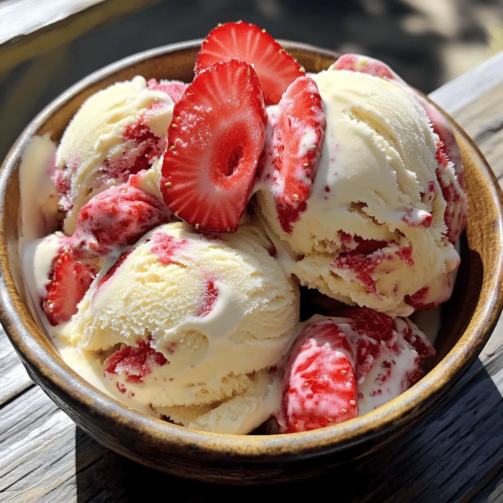 No-Churn Strawberry Ice Cream Simple and Delicious Treat