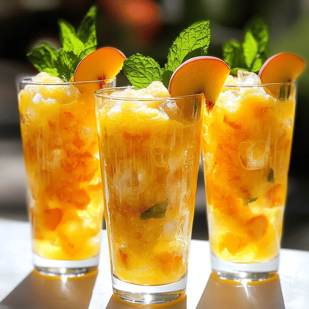 Peach Lemonade Slush Recipe Refreshing Summer Treat