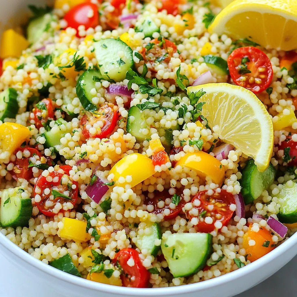 Lemon Herb Couscous Salad Fresh and Flavorful Dish