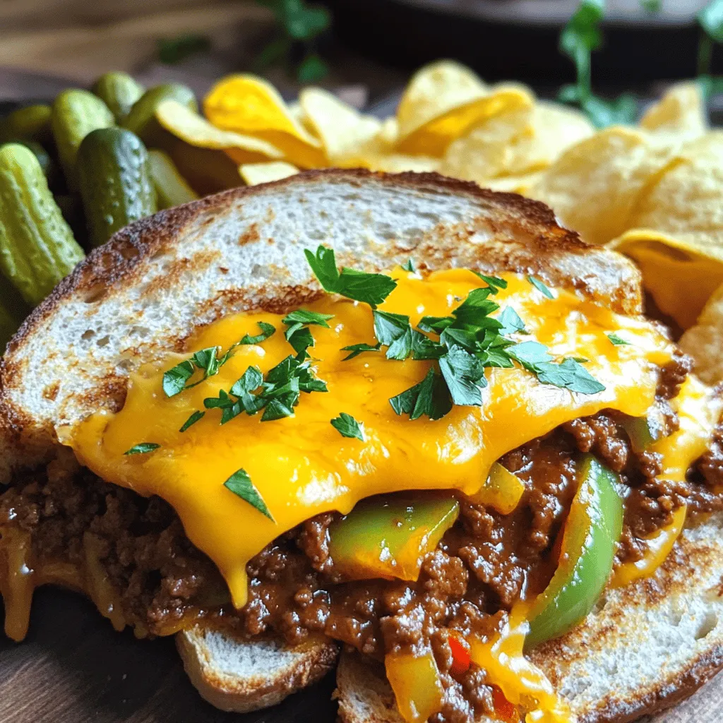 Sloppy Joe Grilled Cheese Delight: A Comfort Food Fusion