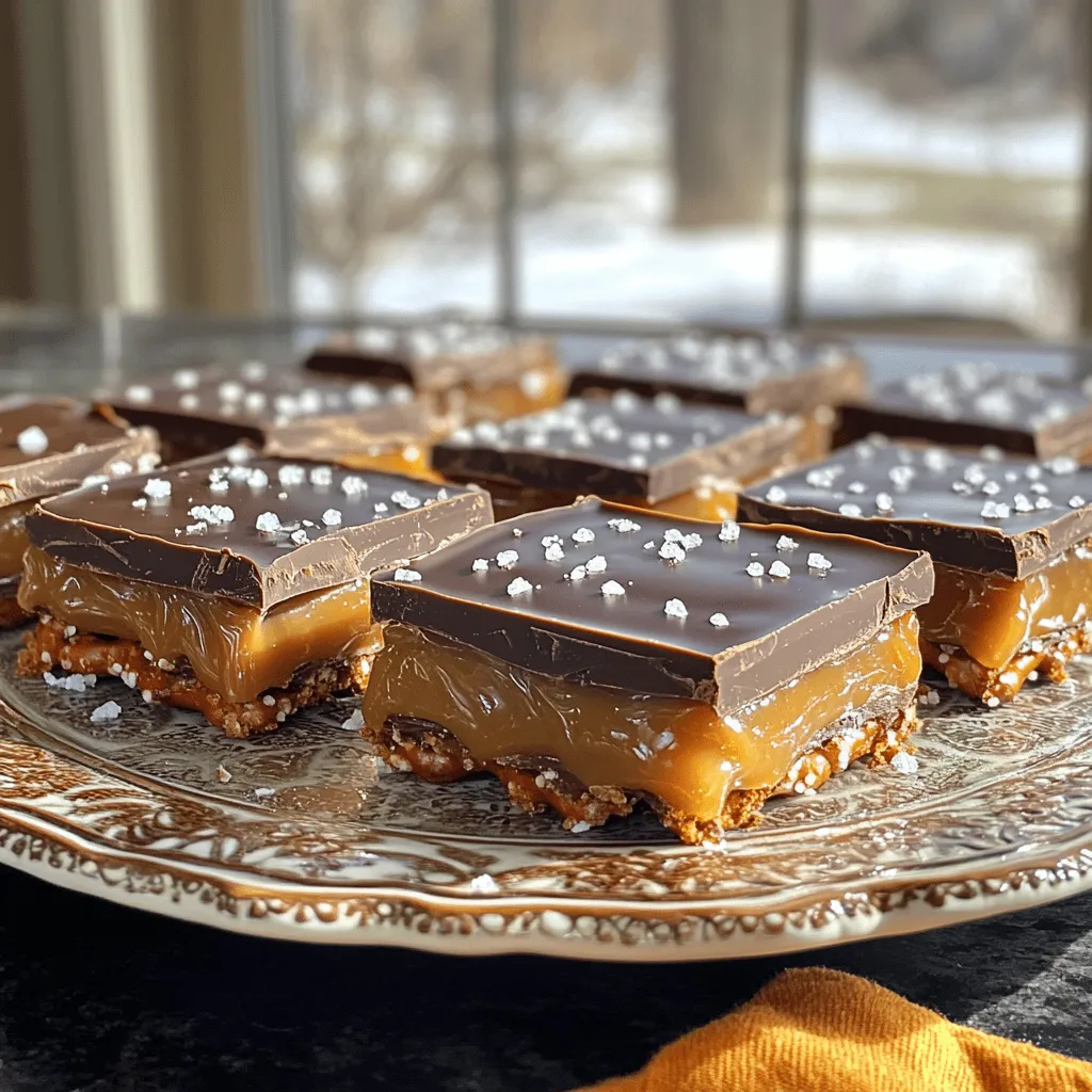 Chocolate Caramel Pretzel Bars Irresistible Sweet Treat