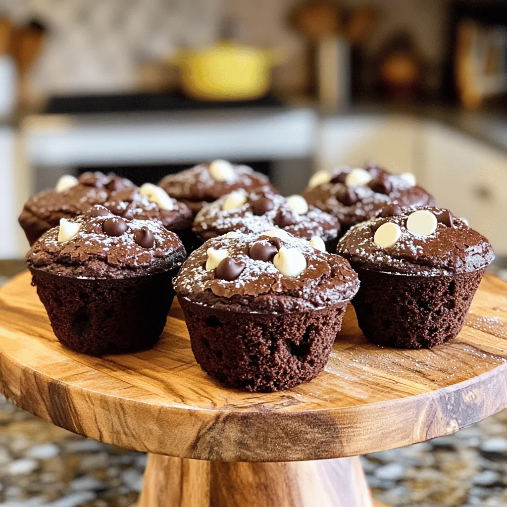 Double Chocolate Brownie Muffins Delightful and Rich