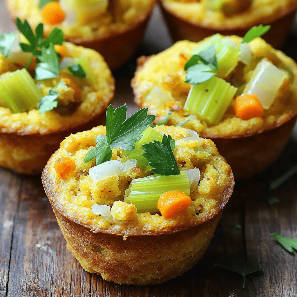 Cornbread Stuffing Muffins Tasty and Simple Recipe