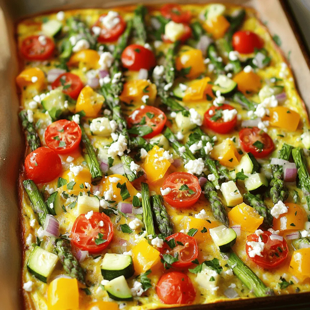 Spring Veggie Sheet Pan Frittata Quick and Tasty Recipe