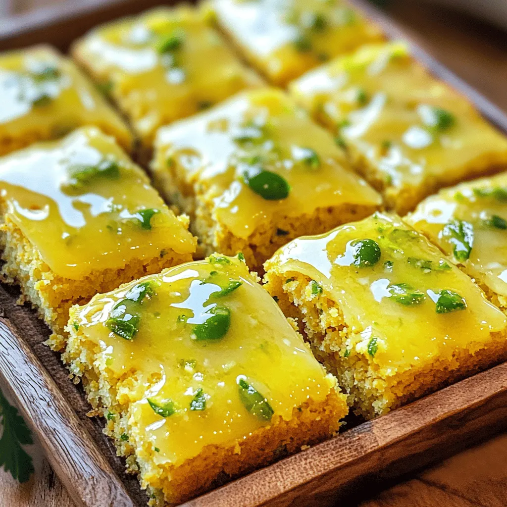 Jalapeño Cornbread with Lime Glaze Fresh Flavor Boost