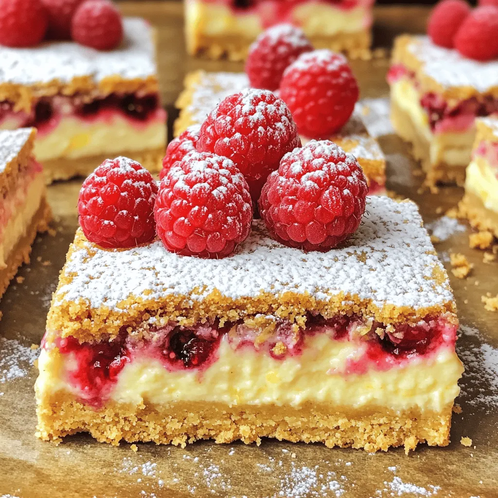 Raspberry Lemon Cheesecake Bars Delicious and Easy Recipe