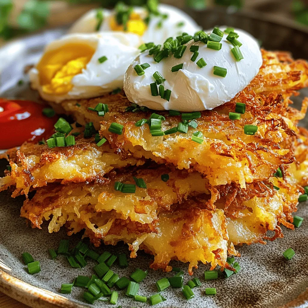 To make crispy hash browns, you need a few key items: - 4 large russet potatoes, peeled - 1 small onion, finely grated - 2 tablespoons all-purpose flour - 1 teaspoon baking powder - 1 teaspoon garlic powder - 1 teaspoon paprika - Salt and pepper to taste - 1/4 cup vegetable oil or clarified butter (for frying)