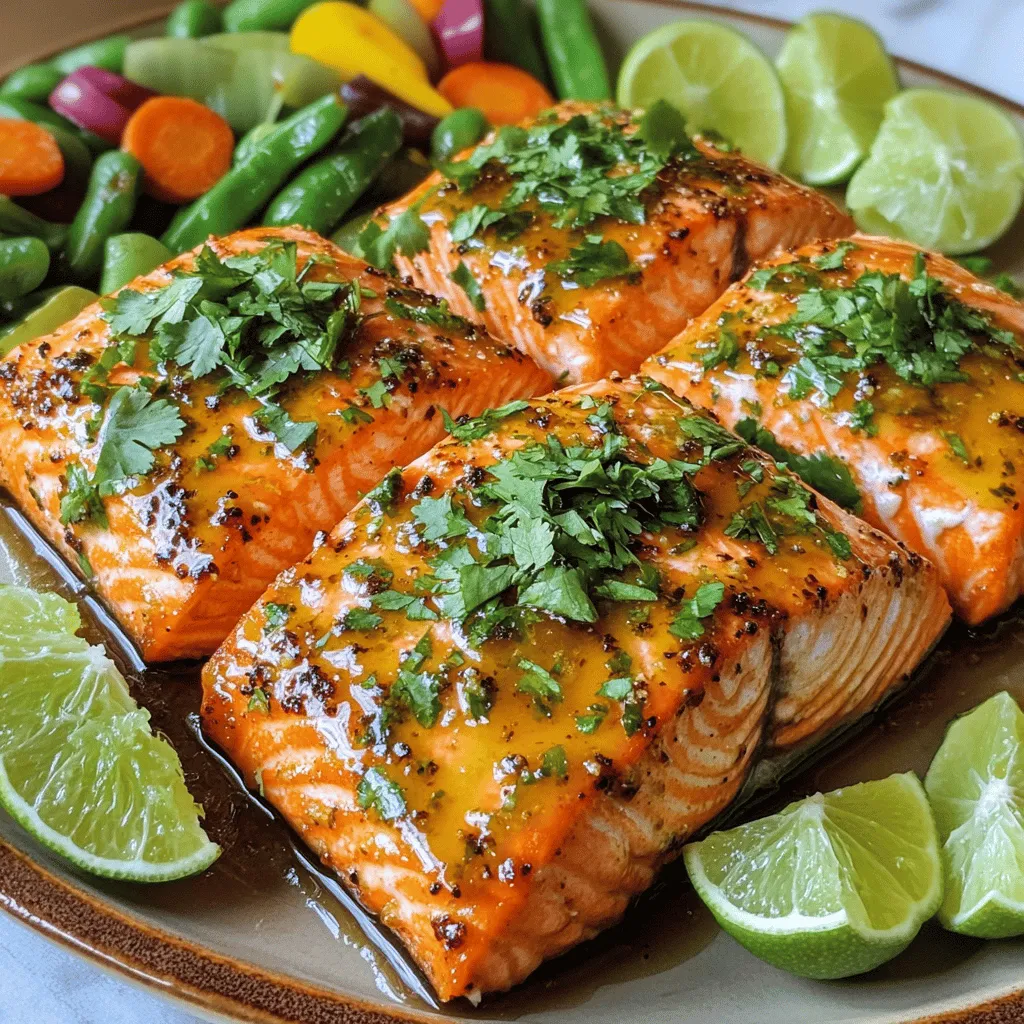 For this honey-lime salmon recipe, you need simple ingredients. Each one plays a key role in the dish