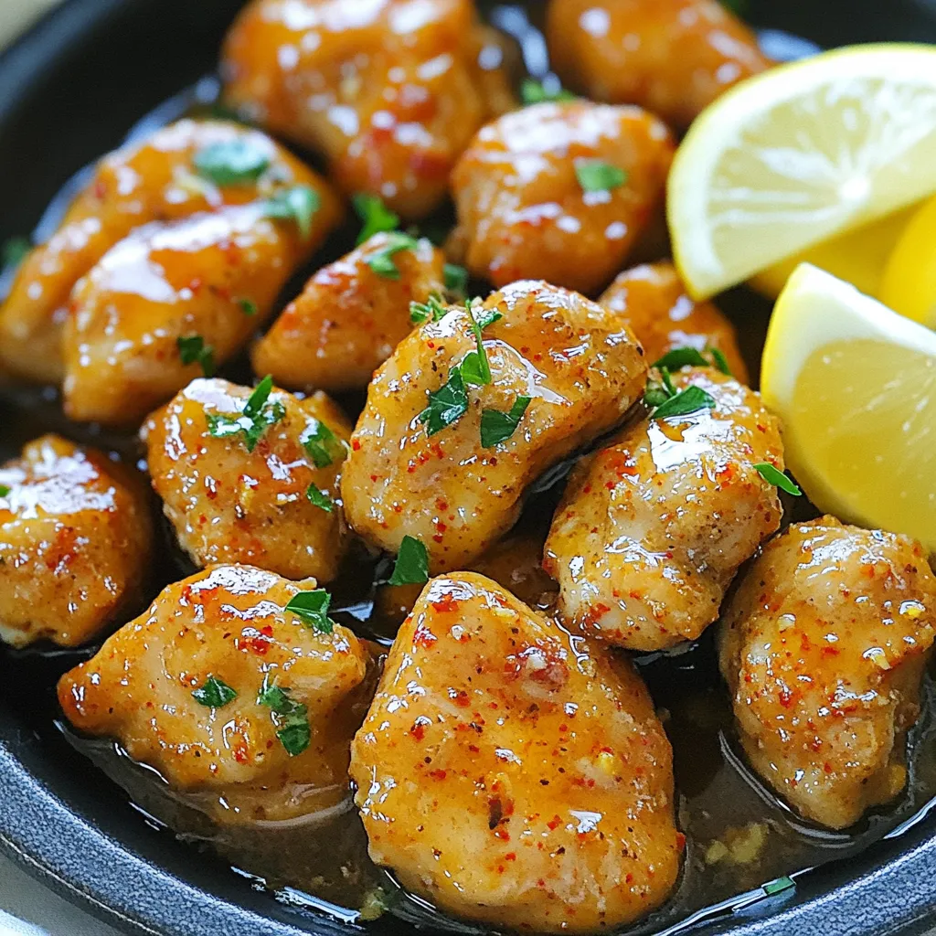 Garlic Butter Chicken Bites Flavorful and Simple Dish