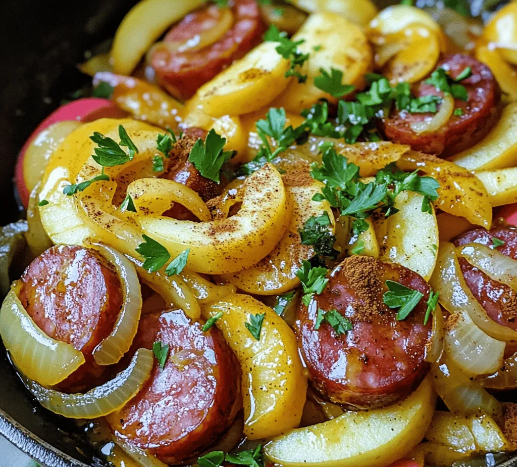 Kielbasa & Apple Skillet Delight is a dish that beautifully marries the rich, savory flavors of Polish sausage with the crisp, sweet notes of fresh apples. This unique combination not only tantalizes the taste buds but also adds a delightful twist to traditional skillet recipes. In today
