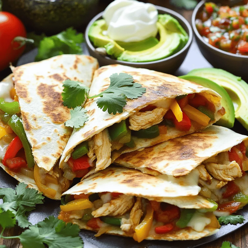 Savory Chicken Fajita Quesadillas Easy to Make