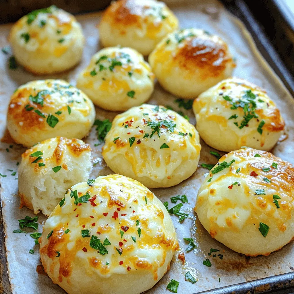 To make delicious cheesy garlic bombs, you need a few key ingredients. First, grab one can of refrigerated biscuit dough. This dough is the base and gives you that soft, pillowy bite. Next, you’ll want one cup of shredded mozzarella cheese. It melts beautifully and adds that gooey texture we love.