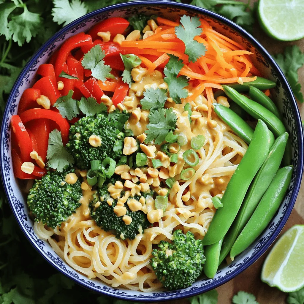 Vegan Thai Peanut Noodle Stir-Fry Tasty Quick Recipe