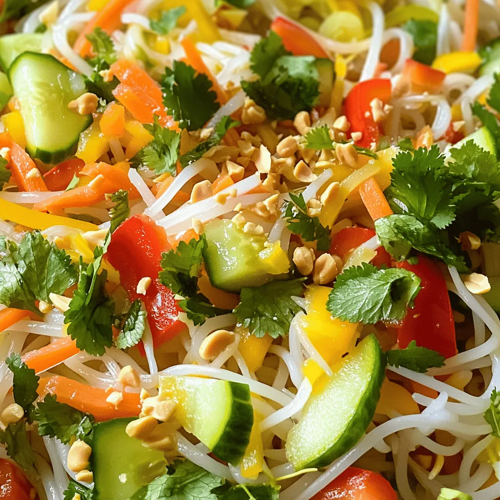 Quick Vietnamese Noodle Salad Fresh and Flavorful Dish