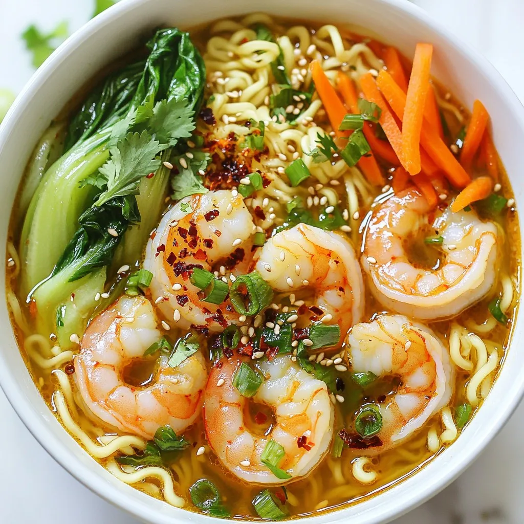 Spicy Shrimp Ramen Bowls Packed with Flavor