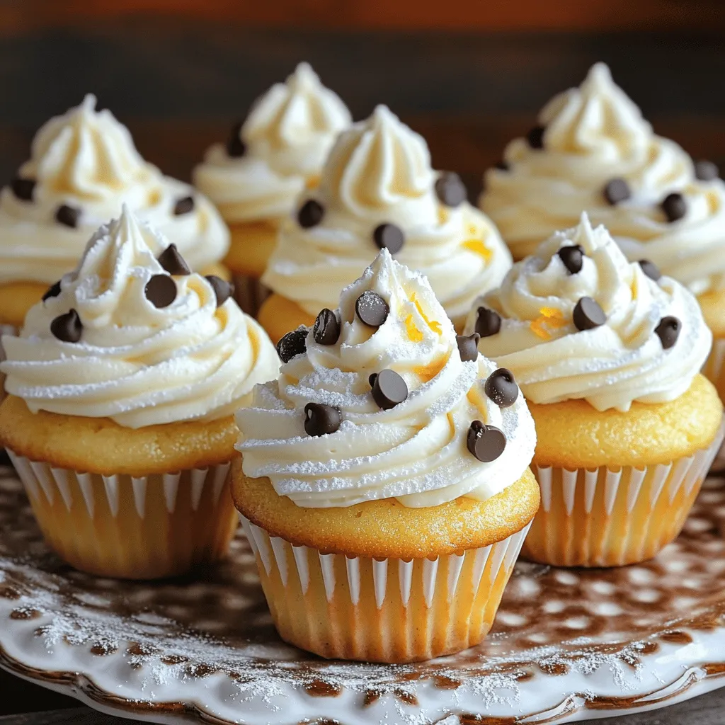 Cannoli Cupcakes Delight Sweet and Creamy Treat