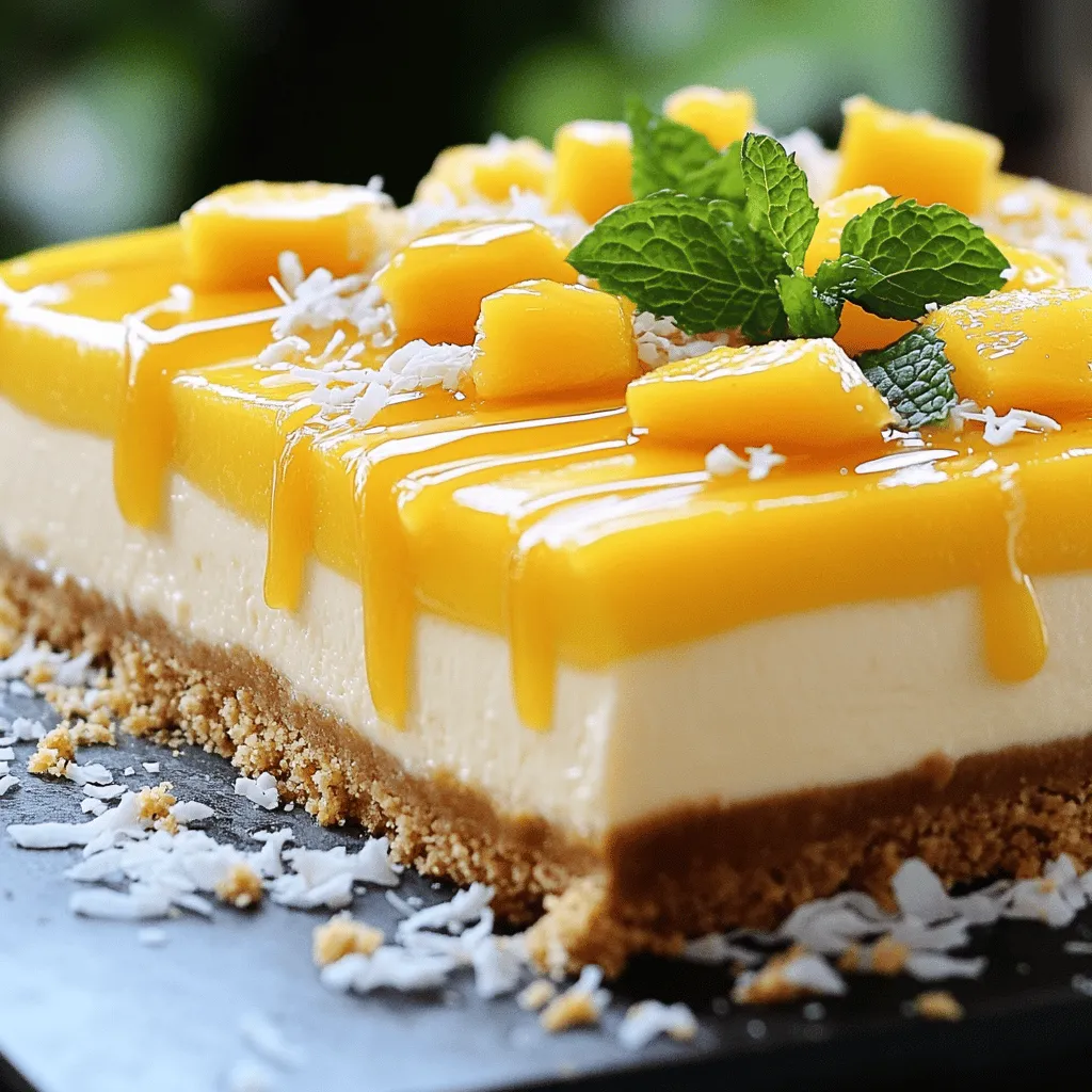 Tropical Mango Cheesecake Bliss Simple and Sweet Treat