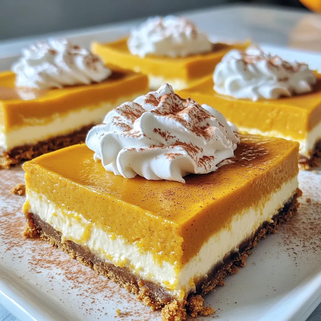 Pumpkin Spice Latte Cheesecake Bars Delightful Treat