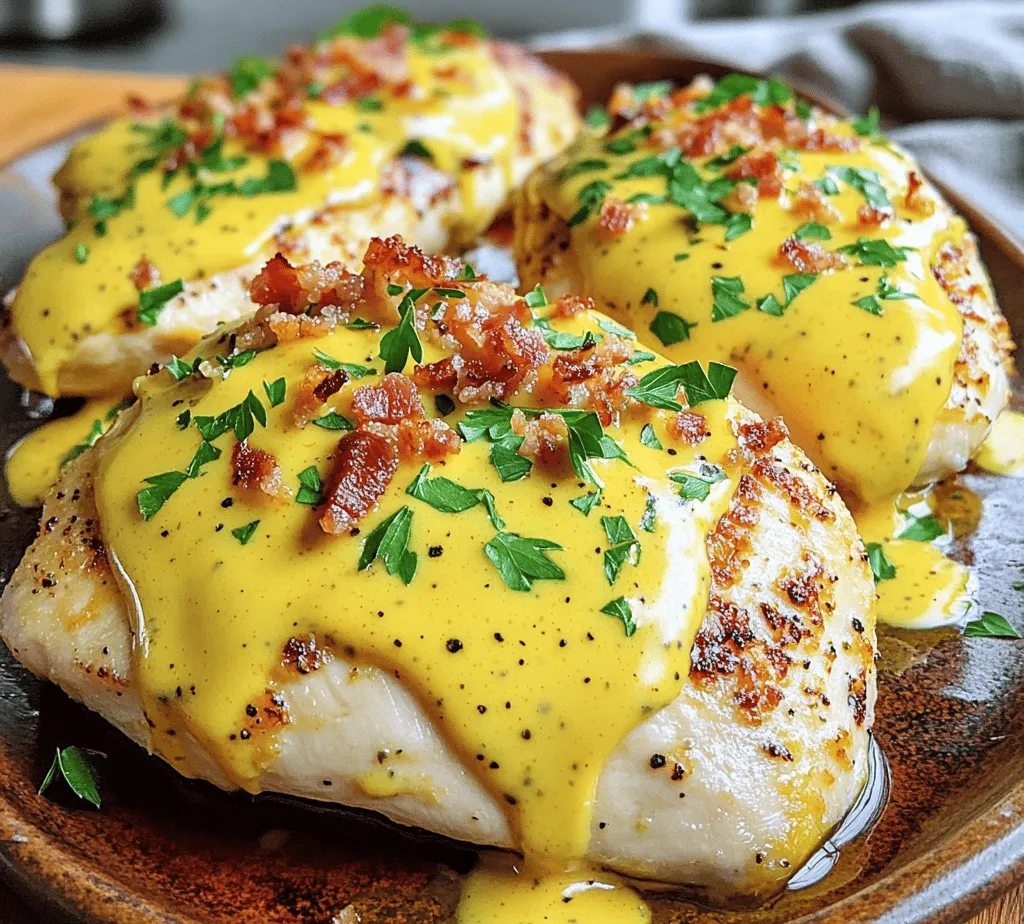 If you’re looking for a dish that perfectly balances comfort and elegance, look no further than Cheesy Bacon Chicken with Mustard Sauce. This delectable meal brings together the savory flavors of perfectly cooked chicken, crisp bacon, and creamy cheddar cheese, all enveloped in a tangy mustard sauce that will have your taste buds dancing. Ideal for family dinners, gatherings with friends, or even a special date night, this recipe is as versatile as it is delicious.
