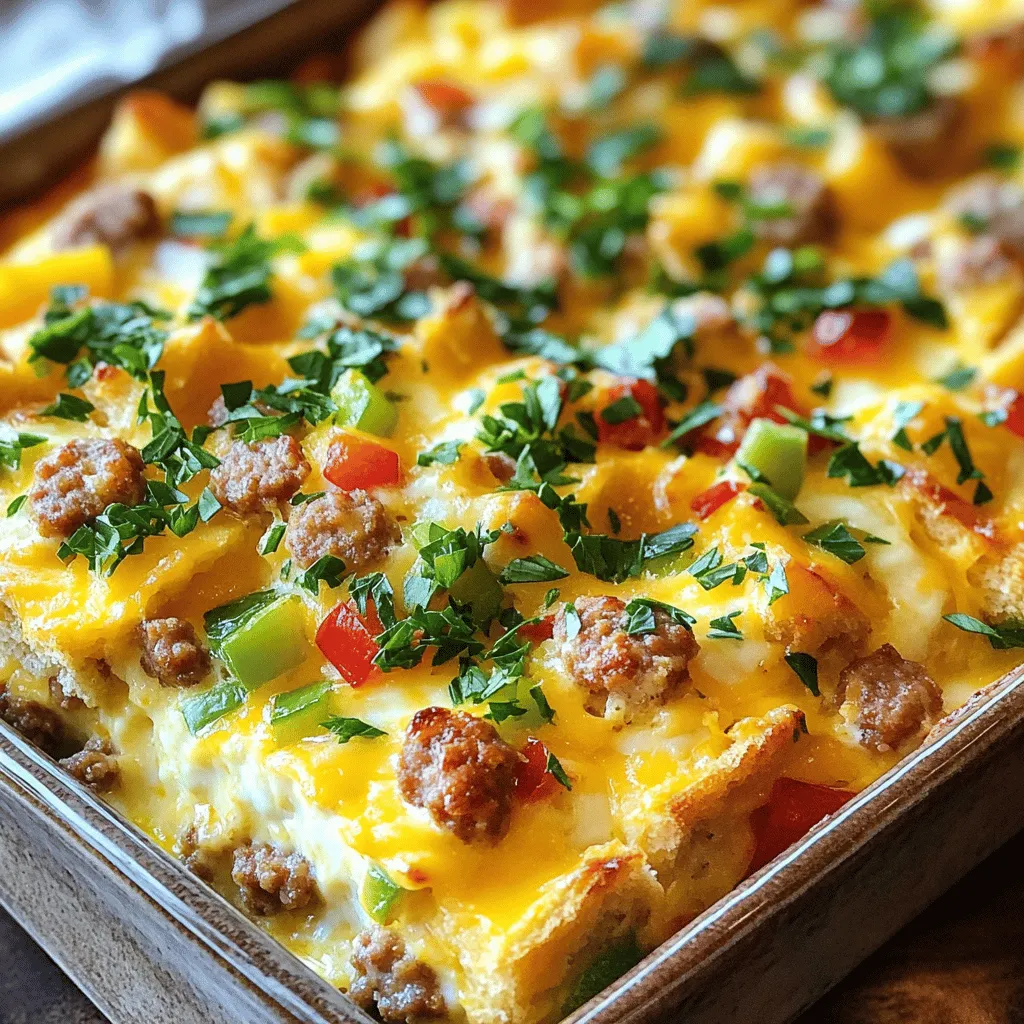The BEST Sausage Breakfast Casserole Irresistible Dish