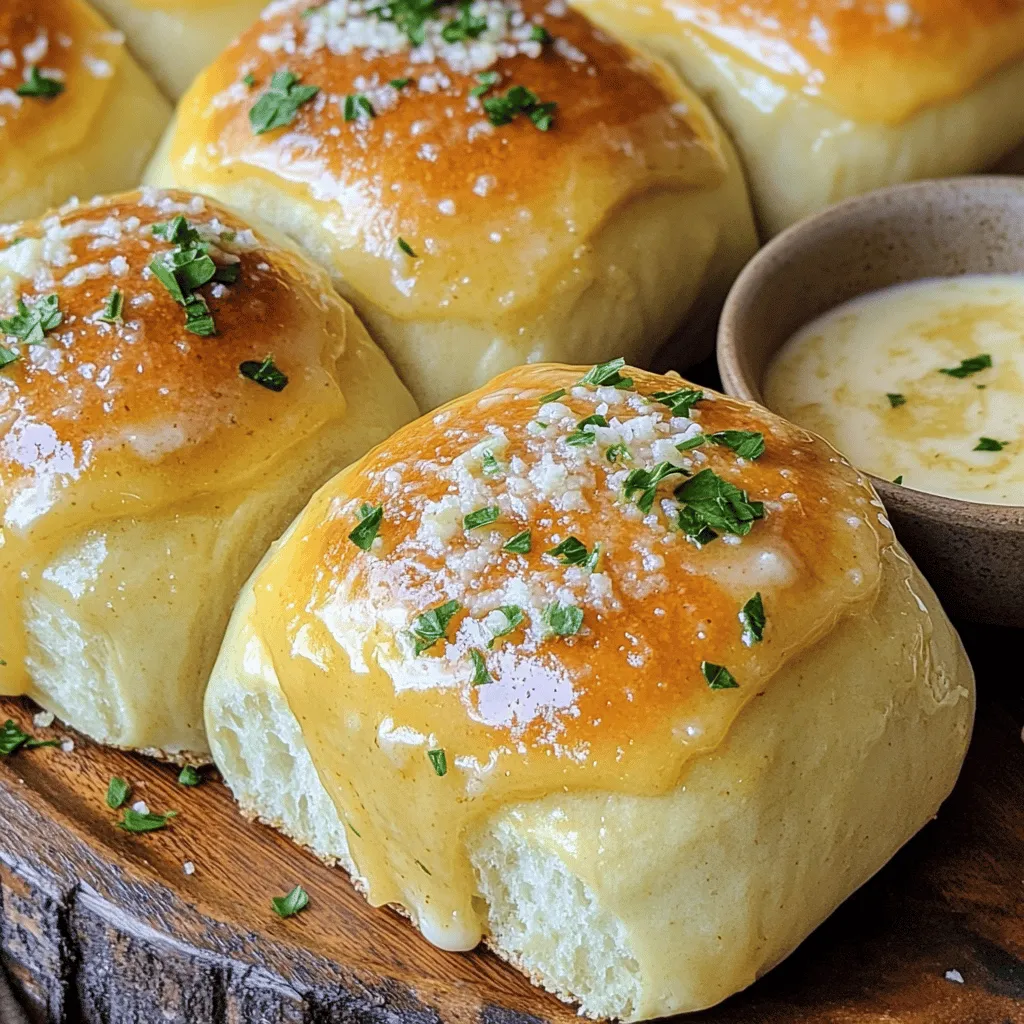 Garlic bread rolls are soft, warm rolls infused with garlic flavor. They pair well with many meals. People love them for their savory taste and comforting texture. These rolls bring joy to family dinners and get-togethers.