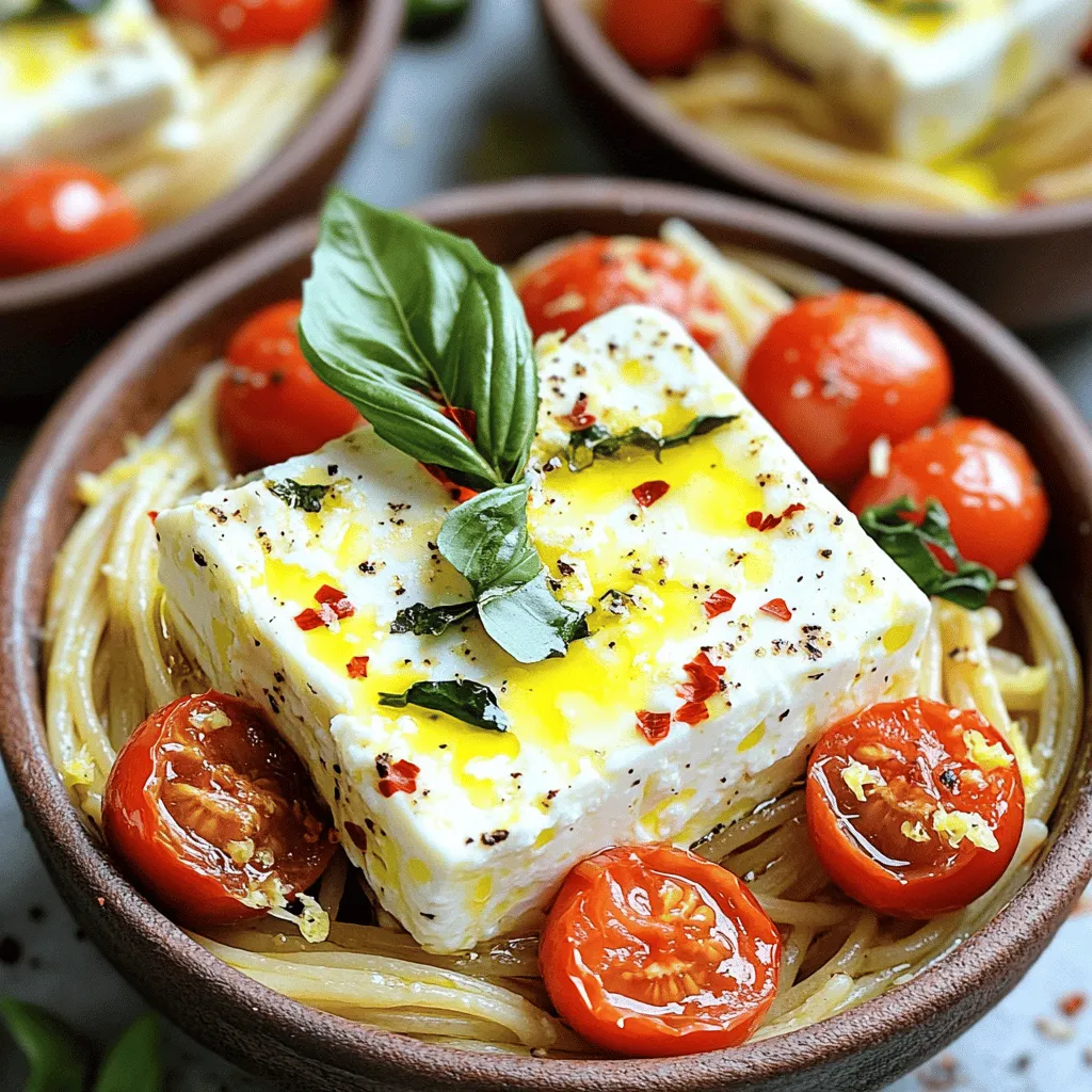 Viral TikTok Feta Pasta Easy and Creamy Delight
