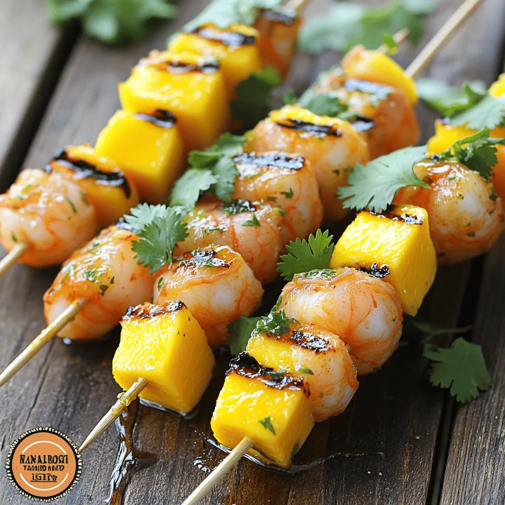 Mango-Lime Shrimp Skewers Flavorful Grilled Delight