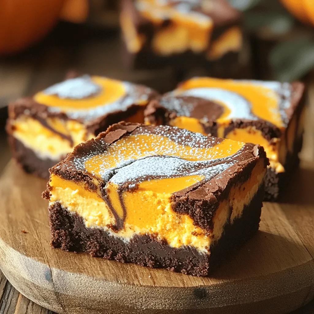 Pumpkin Cheesecake Swirl Brownies Irresistible Treat