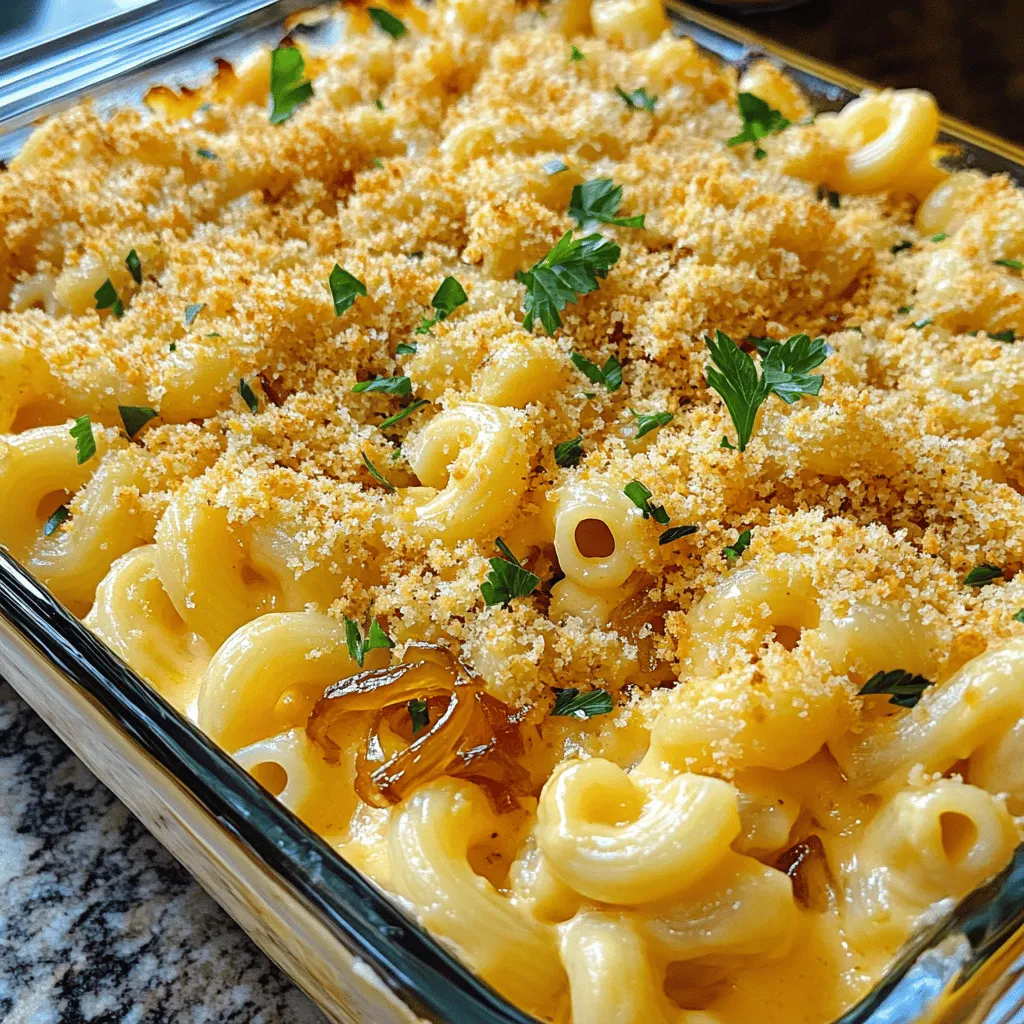 French Onion Mac and Cheese Creamy Comfort Dish