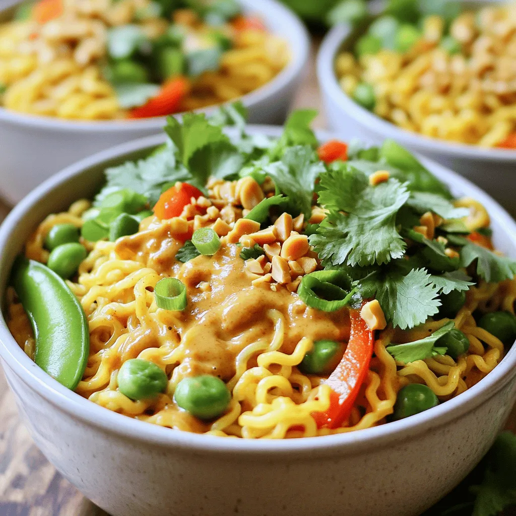 Spicy Peanut Butter Ramen Flavor-Packed Comfort Dish