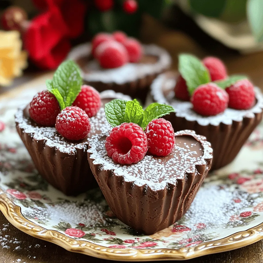 To make chocolate mousse cup hearts, you need simple yet rich ingredients. For this chocolate mousse recipe, gather dark chocolate, eggs, sugar, vanilla, heavy cream, and a pinch of salt. Fresh raspberries or strawberries add a lovely touch.