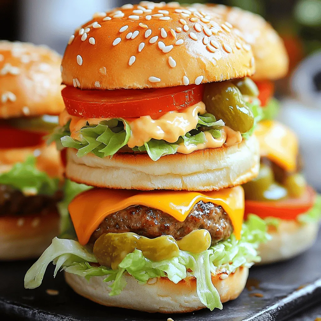 Mini Big Mac Cheeseburgers: A Delicious Twist on a Classic Favorite